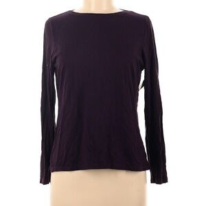 Susan Bristol Deep Purple Long Sleeve Top